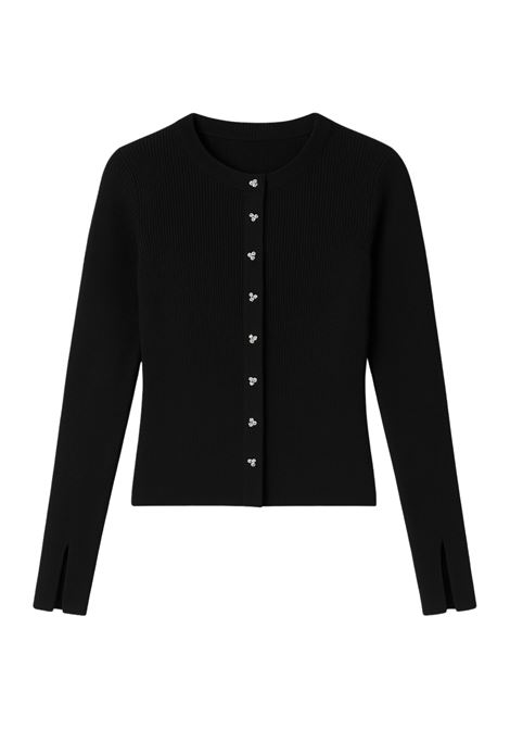 Des Petits Hauts Clark Noir Cotton-Blend Cardigan Des Petits Hauts |  | 1H250015NOIR